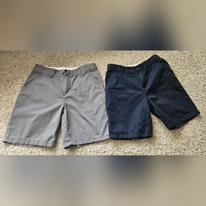 Boys CAT & JACK size 12  Gray and Navy Shorts. Pair For $7.00